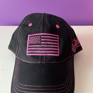 Hat (VooDoo Tactical) American Flag Black and Pink